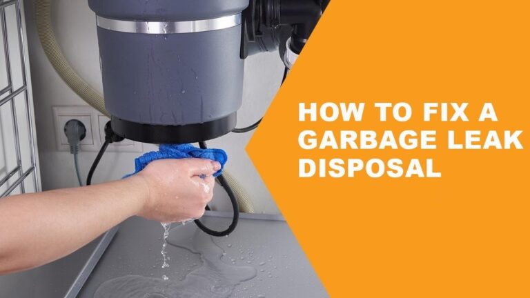 How to Fix a Garbage Leak Disposal